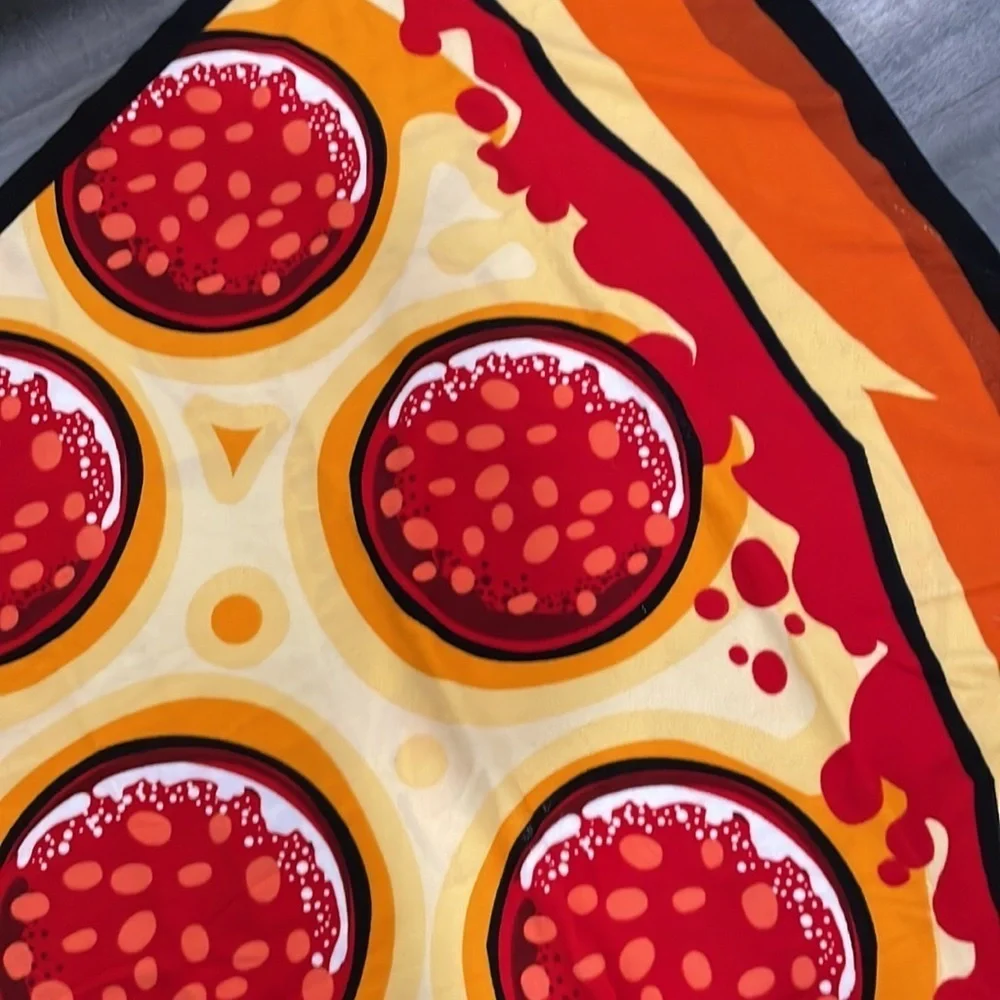 Pepperoni Pizza Slice Beach Pool Towel